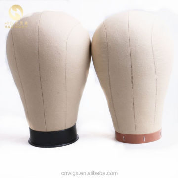 XUCHANG HARMONY Wholesale 21inch 22inch 23inch 24inch 25inch Cork Canvas Block Head for Wigs Making Stand